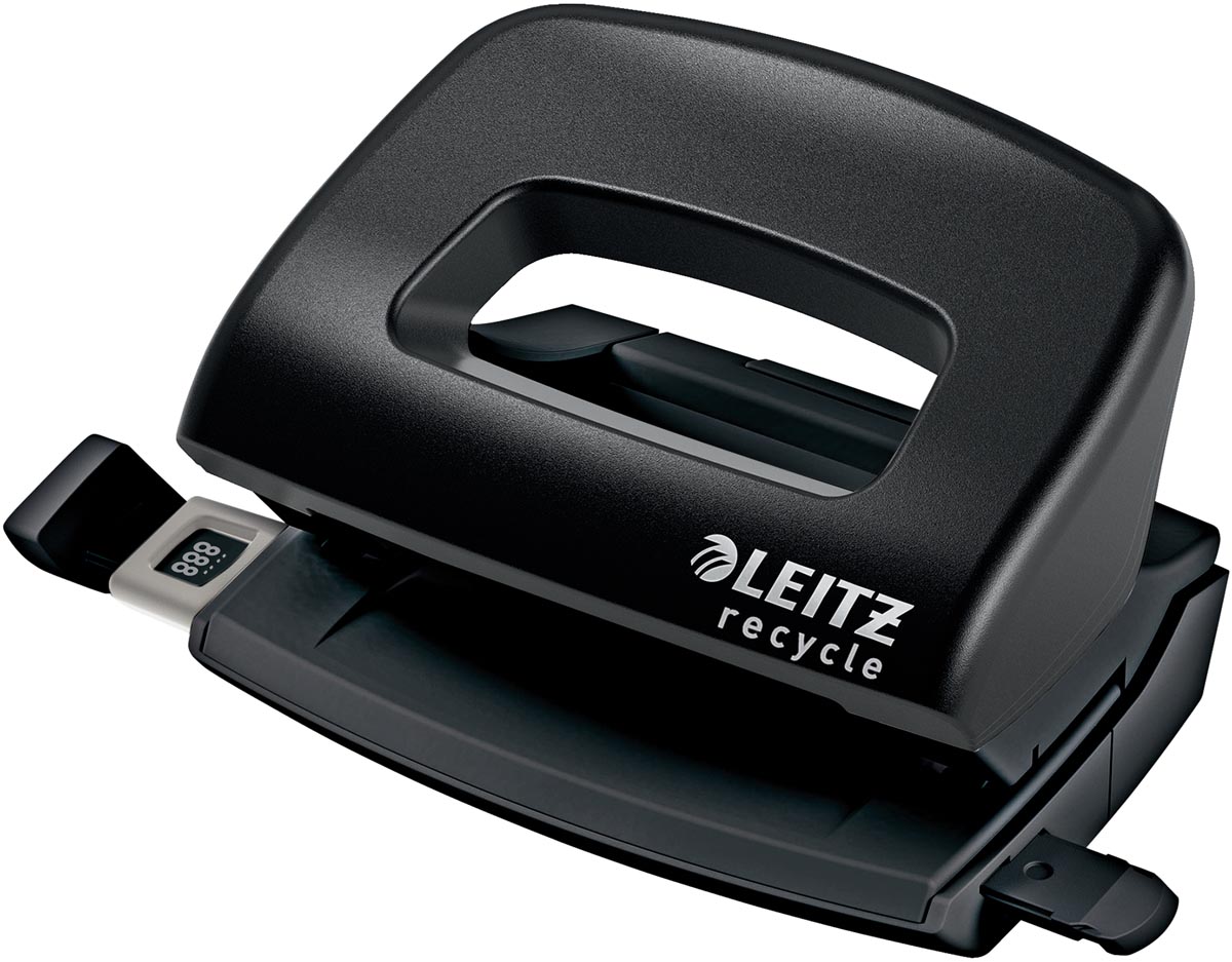 Leitz NeXXt Recycle Mini perforator, 10 blad, zwart