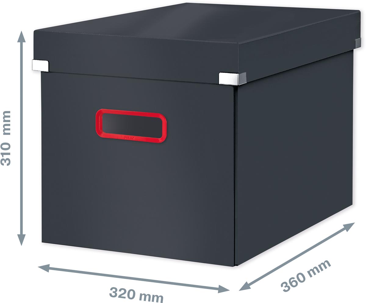 Leitz Cosy Click & Store kubus grote opbergdoos, grijs