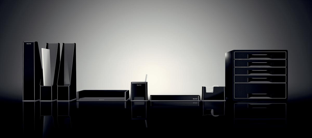 Leitz Dual Black plakbandafroller zwart