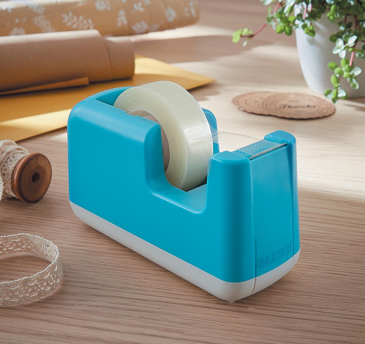 Leitz Cosy plakbandafroller, blauw
