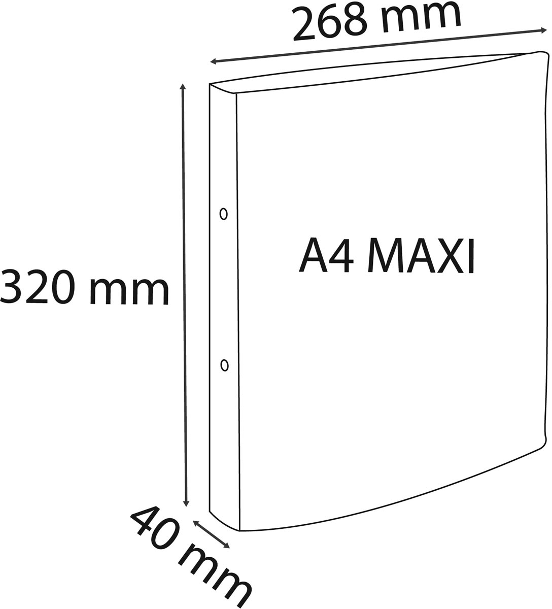 Exacompta ringmap Chromaline ft A4 maxi, 2 ringen van 3 cm, geassorteerde pastelkleuren
