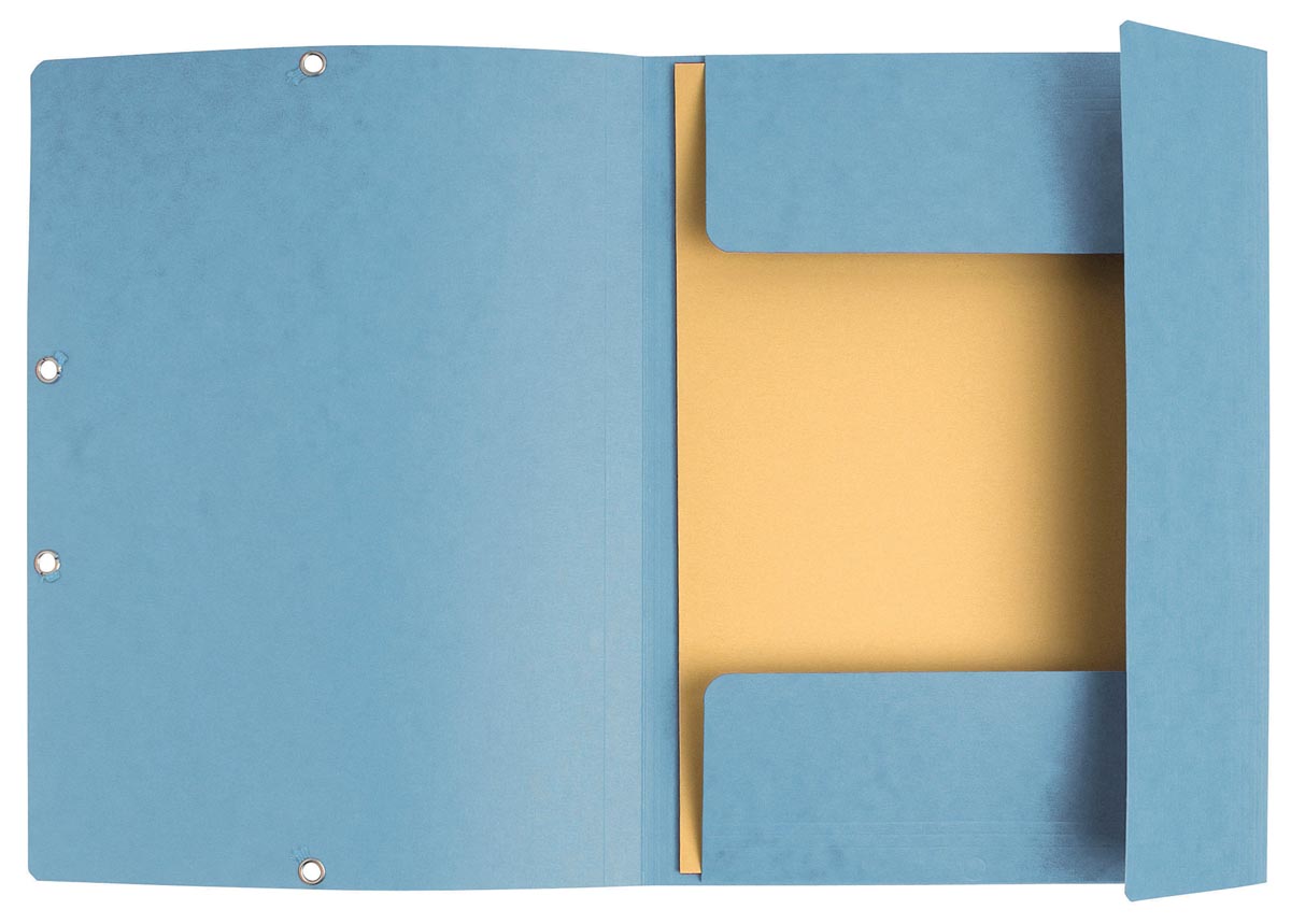 Exacompta elastomap, 3 kleppen, ft A4, geassorteerde     kleuren, pak van 10