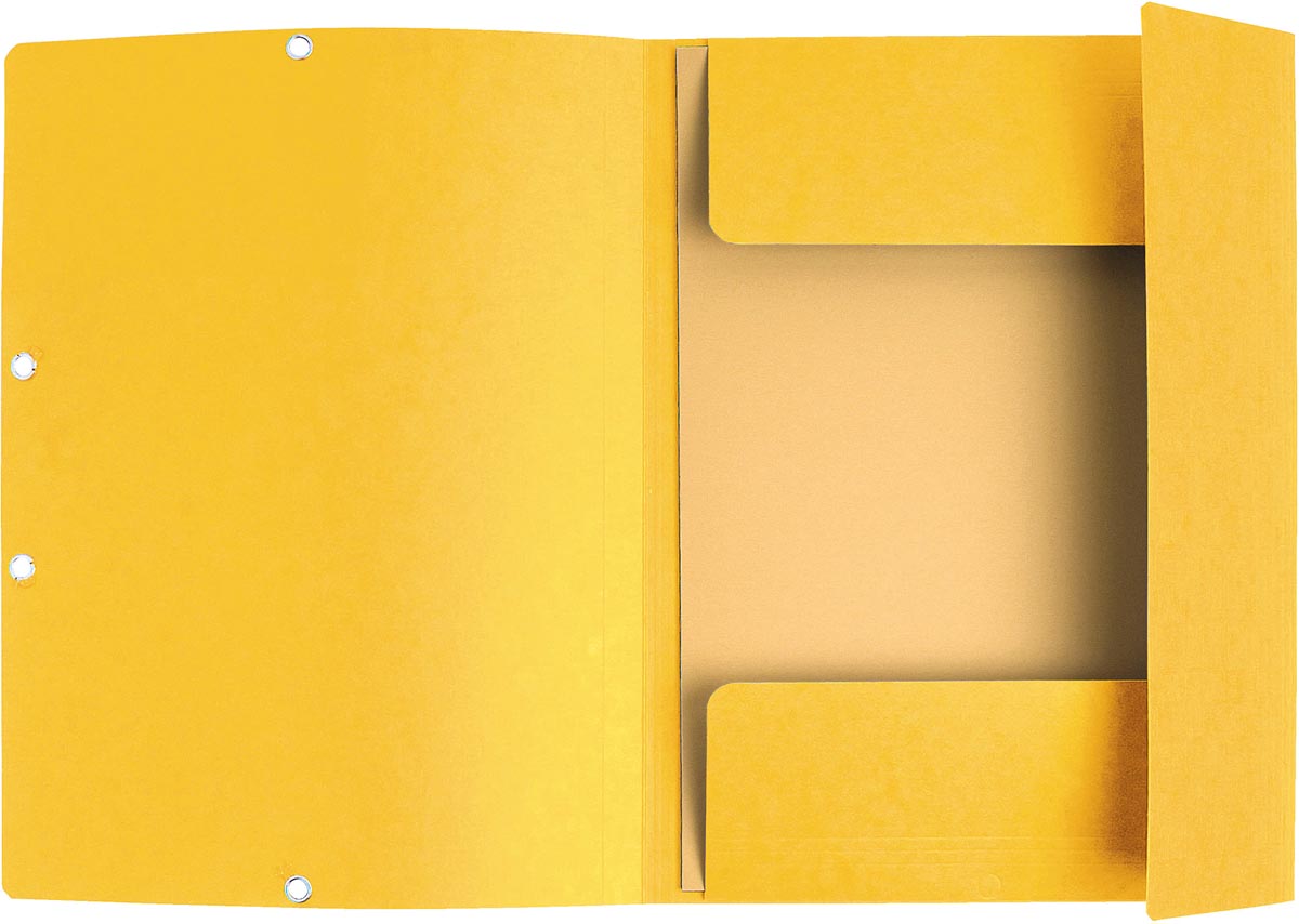 Exacompta elastomap A4 karton oranje 3 kleppen elastosluiting set van 3