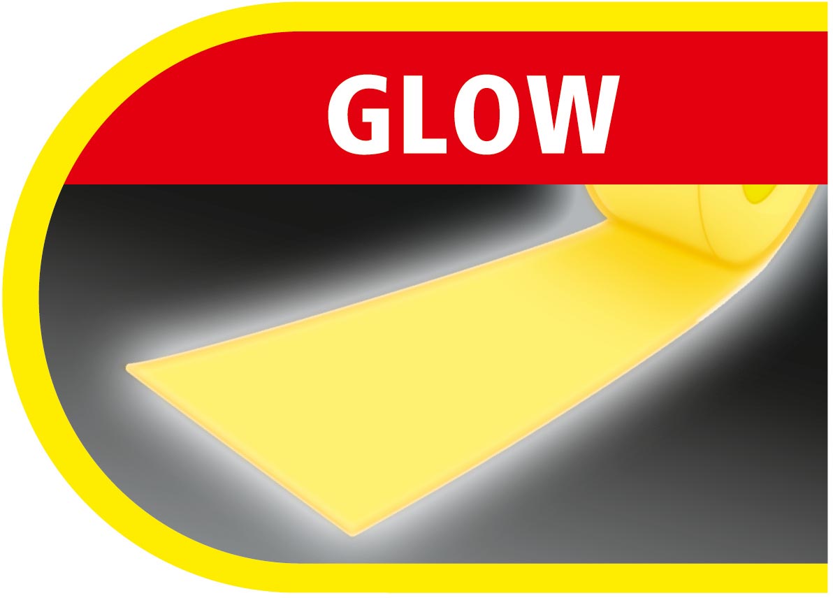 tesa anti-slip tape fluogeel 5 m x 25 mm