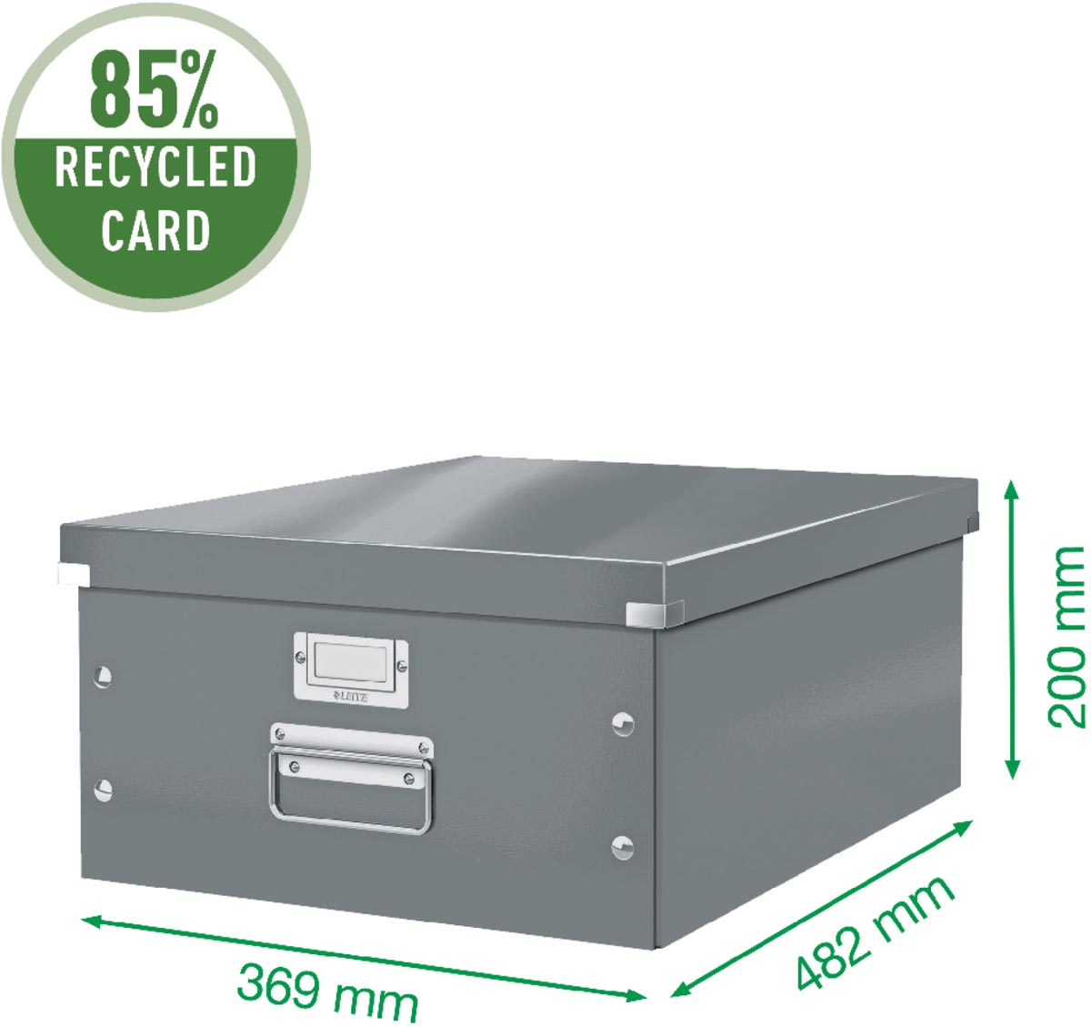 Leitz WOW opbergdoos Click & Store, ft A3, wit