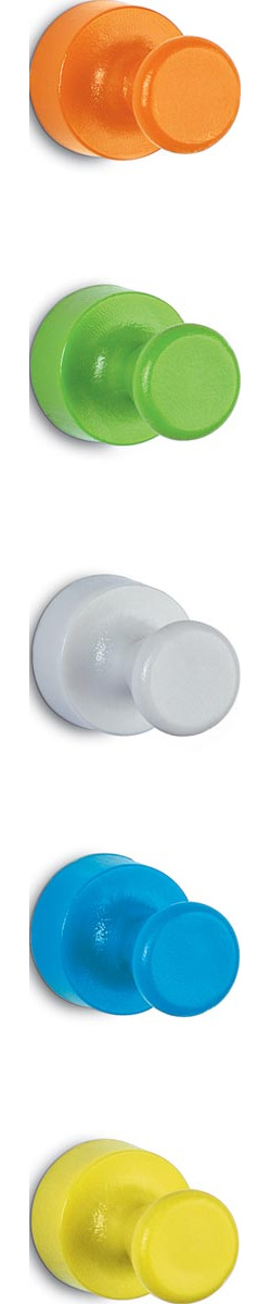 Maul neodymium kegelmagneet, 12 mm, trekkracht 1,5kg, voor whitebord, assorti pastel, blister van 10 stuk