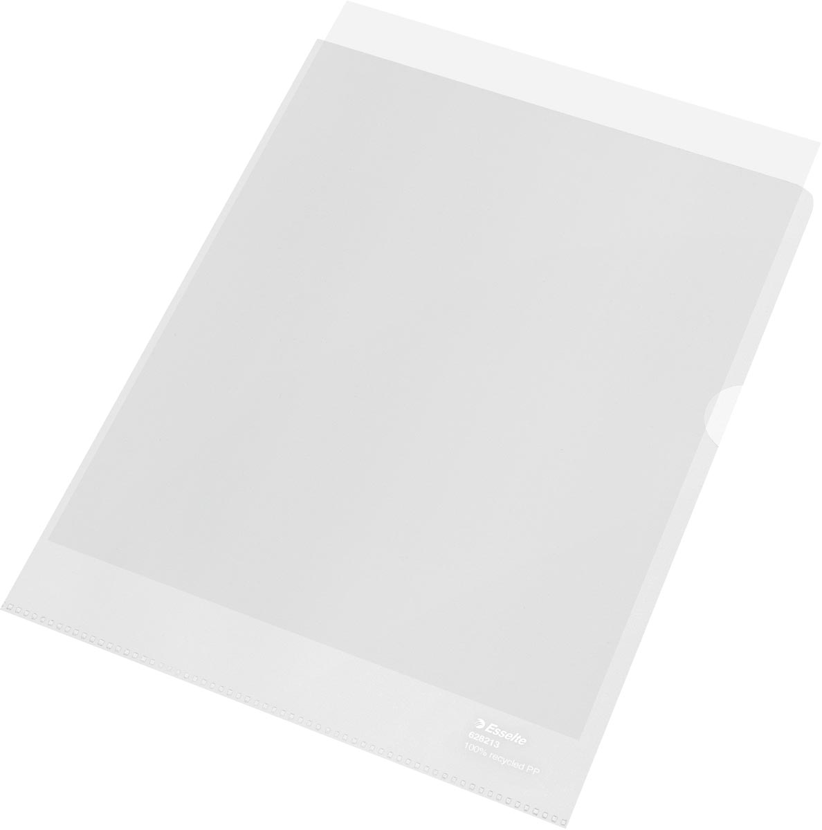 Esselte L-map, 100 % gerecycleerd, transparant, doos van 20 stuks