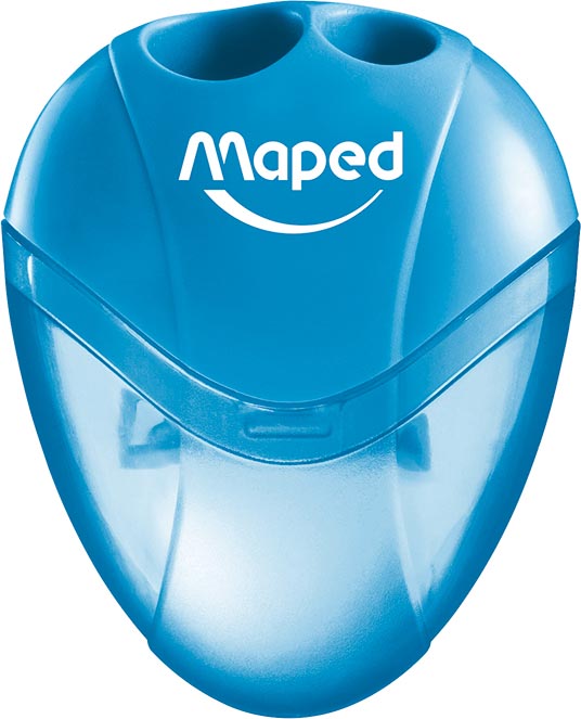 Maped potloodslijper igloo, 2 gaats, geassorteerde kleuren, blister van 1 stuk