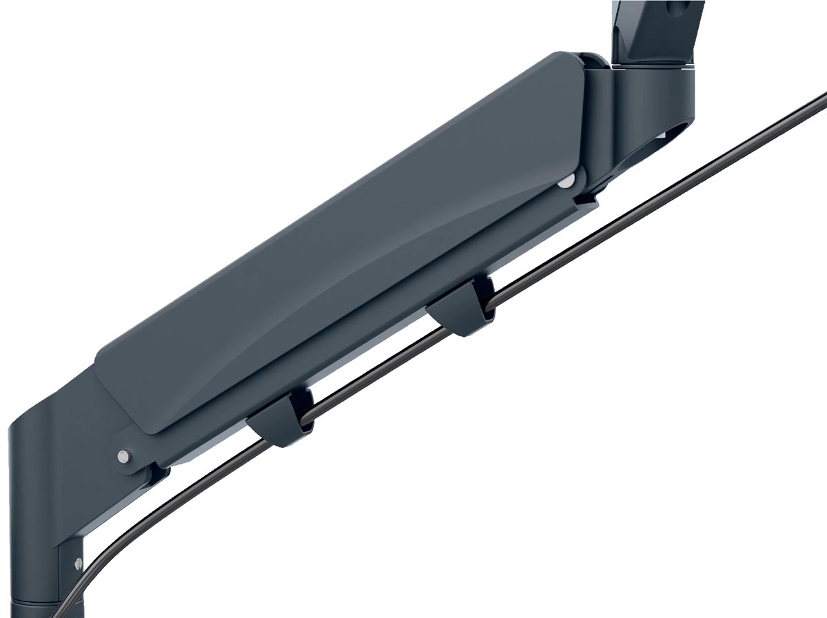 Leitz Ergo ruimtebesparende monitorarm, dubbel, grijs