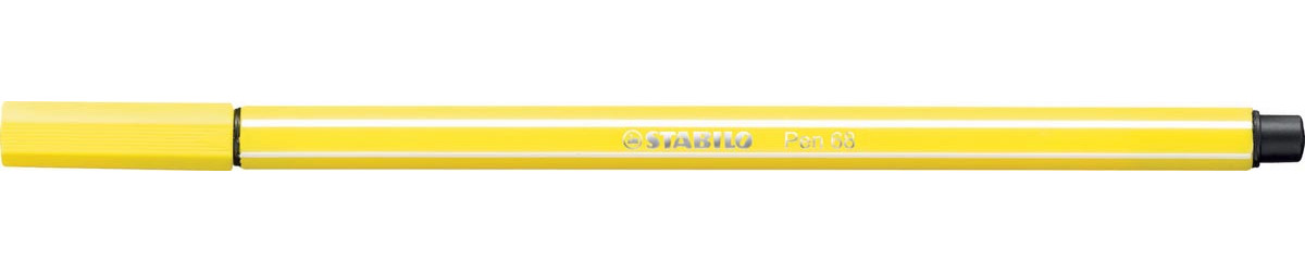 STABILO Pen 68 viltstift, citroengeel