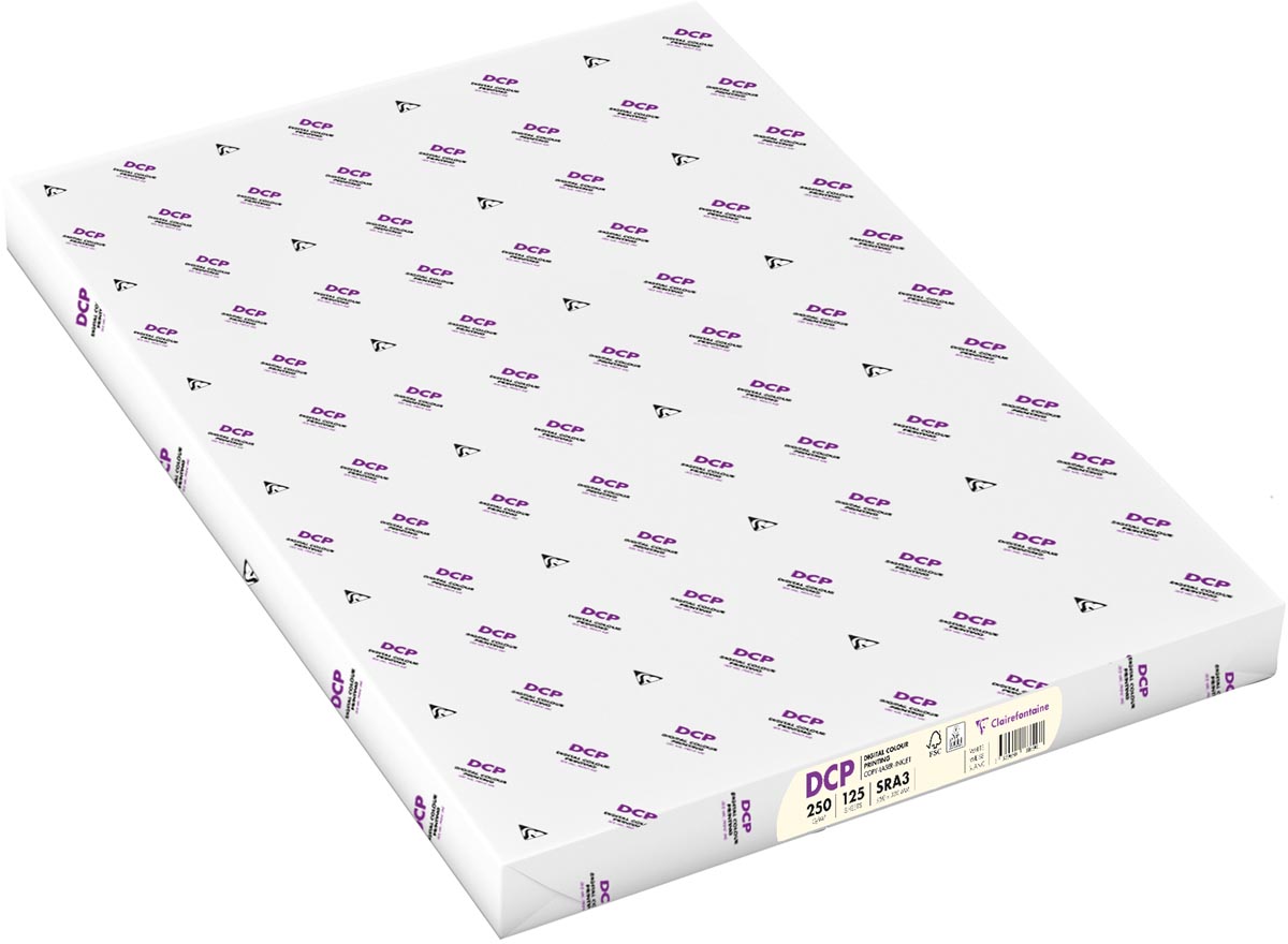 Clairefontaine DCP presentatiepapier SRA3, 250 g, ivoor, pak van 125 vel