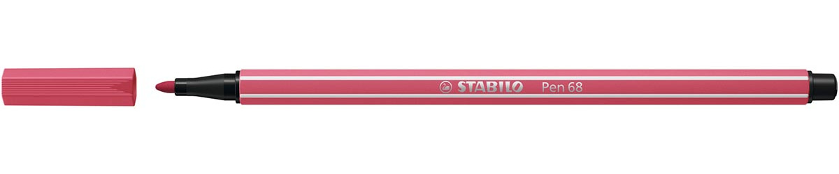 STABILO Pen 68 viltstift, strawberry red (aardbeirood)
