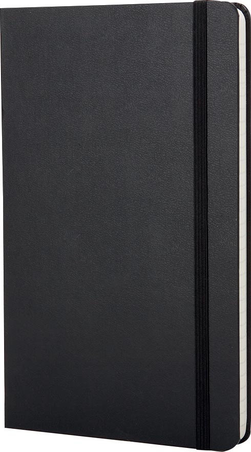 Moleskine notitieboek, ft 9 x 14 cm, gelijnd, harde cover, 192 bladzijden, zwart
