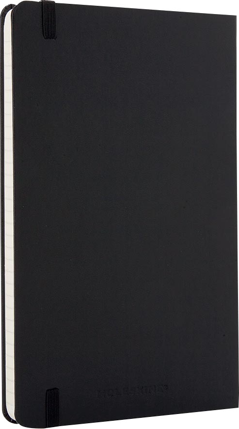 Moleskine notitieboek, ft 9 x 14 cm, gelijnd, harde cover, 192 bladzijden, zwart