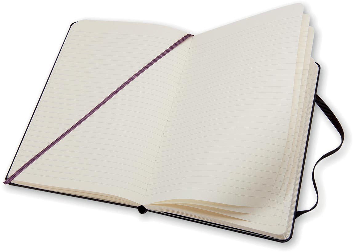 Moleskine notitieboek, ft 9 x 14 cm, gelijnd, harde cover, 192 bladzijden, zwart