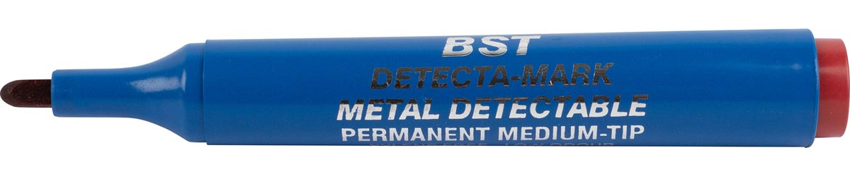 BST detecteerbare permanente marker voedingsindustrie rood doos van 10 stuks