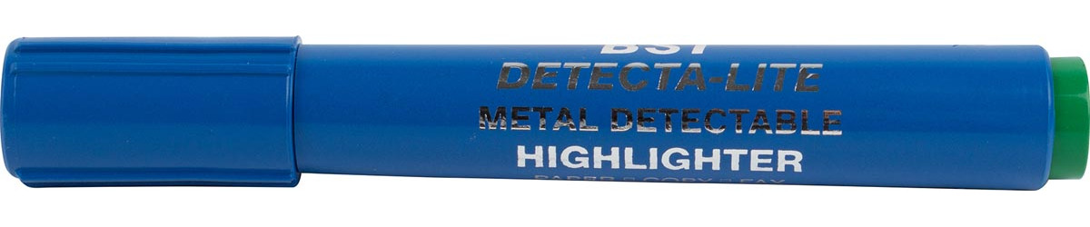 BST detecteerbare groene markeerstift voedingsindustrie polyethyleen 10 stuks