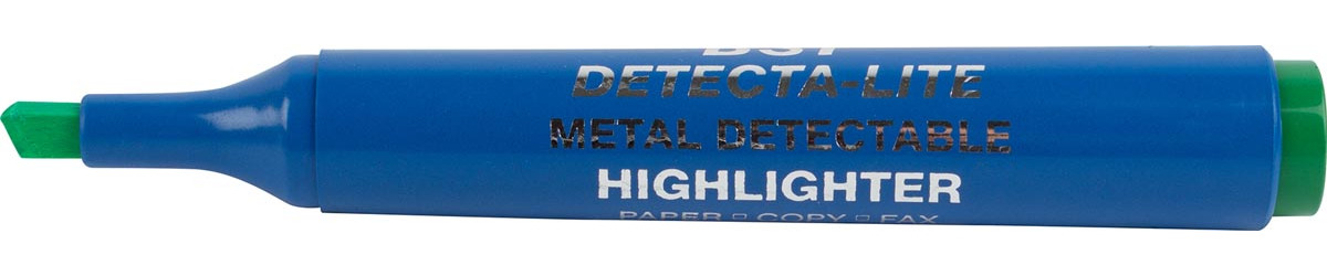 BST detecteerbare groene markeerstift voedingsindustrie polyethyleen 10 stuks