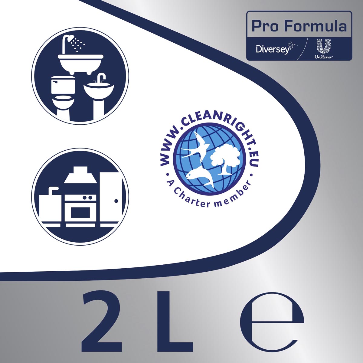 Cif schuurcrème met bleekwater 2 liter flacon