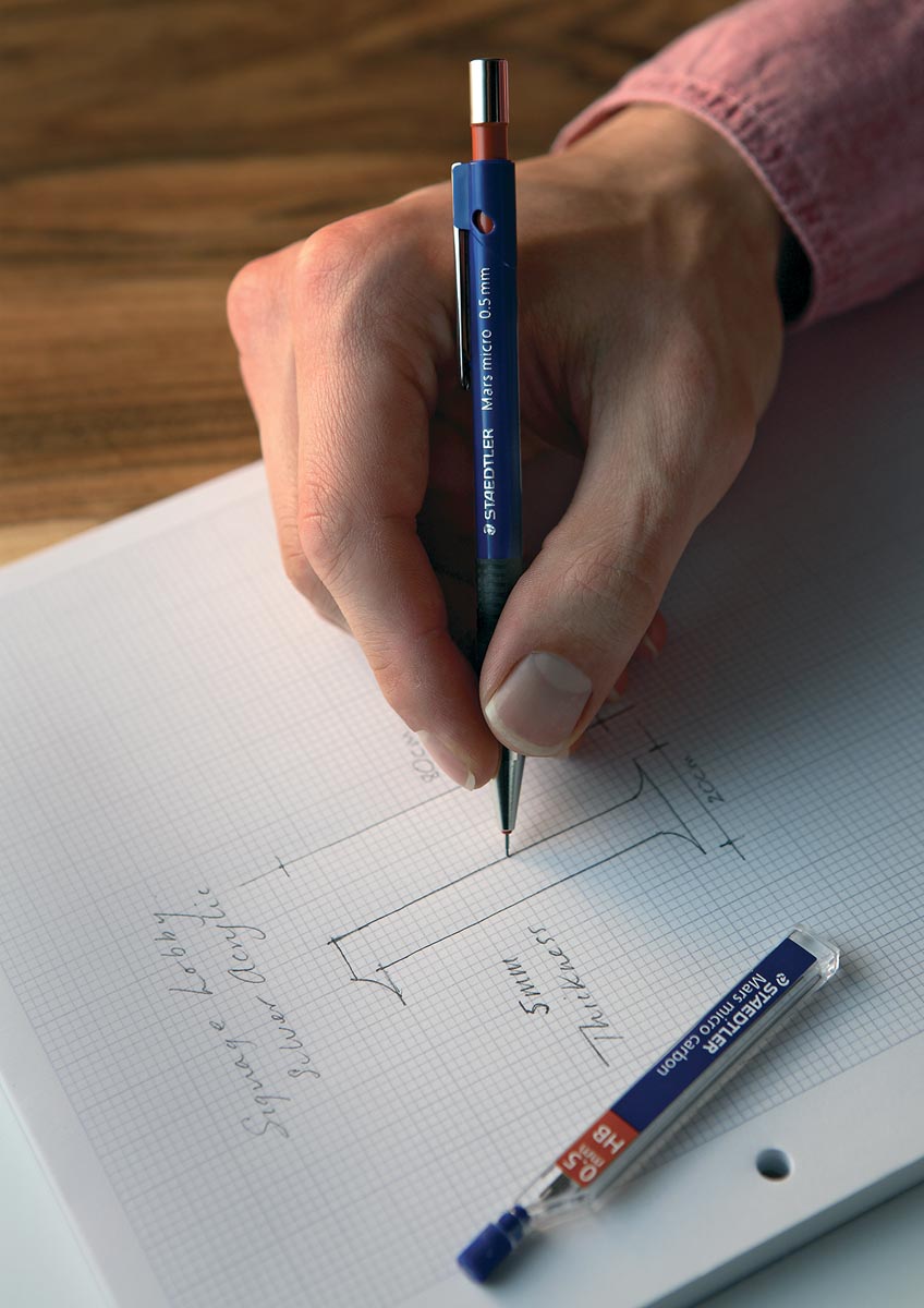 Staedtler Mars Micro 775 vulpotlood blauw 0,5 mm voor potloodstiften met metalen behuizing