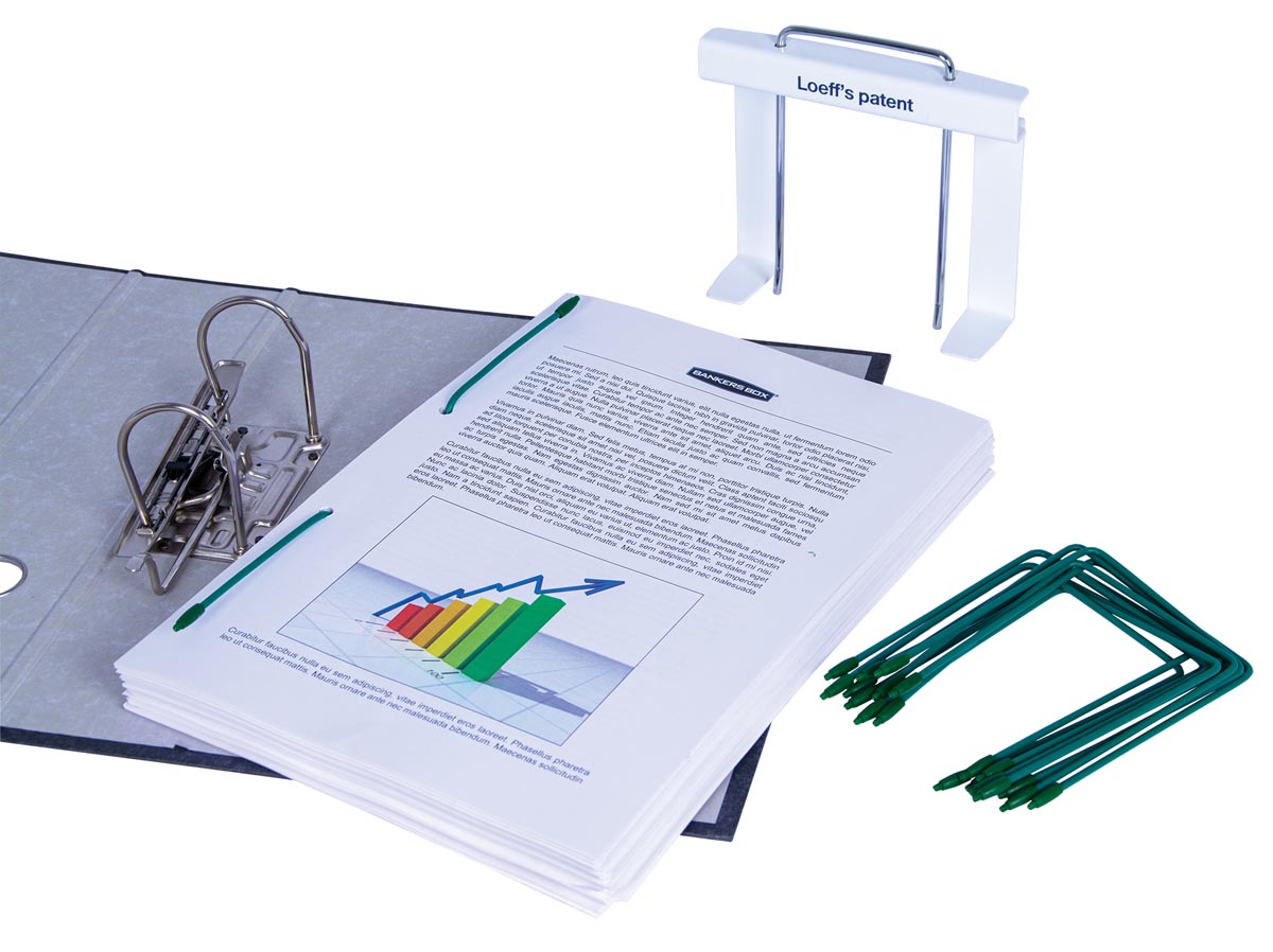 Loeffs archiefbinder Mini Liftboy Starterkit wit 160x135x45 mm
