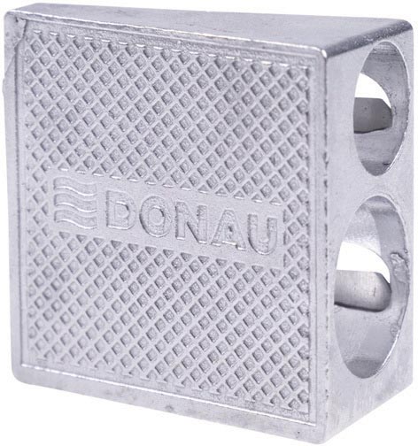 OFFICE products potloodslijper, 2 gaats, uit metaal