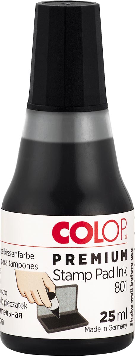 Colop stempelinkt zwart 2 stuks 92 g