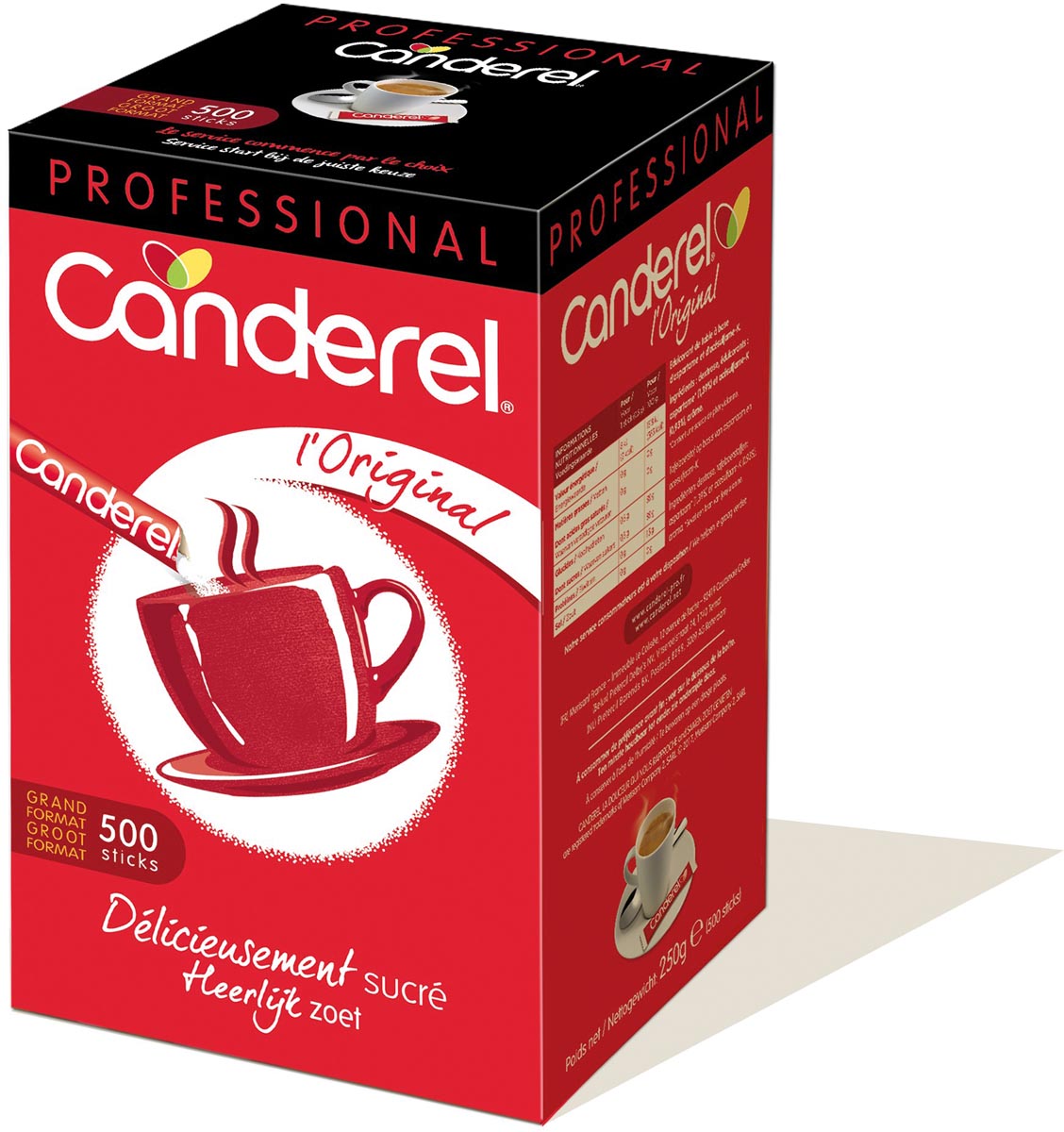 Canderel suikersticks 0,5 g doos 500 stuks