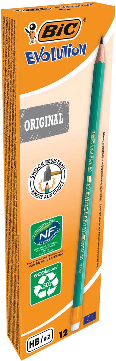 Bic Conté ECOlutions Evolution potlood groen ecologisch doos 12 stuks