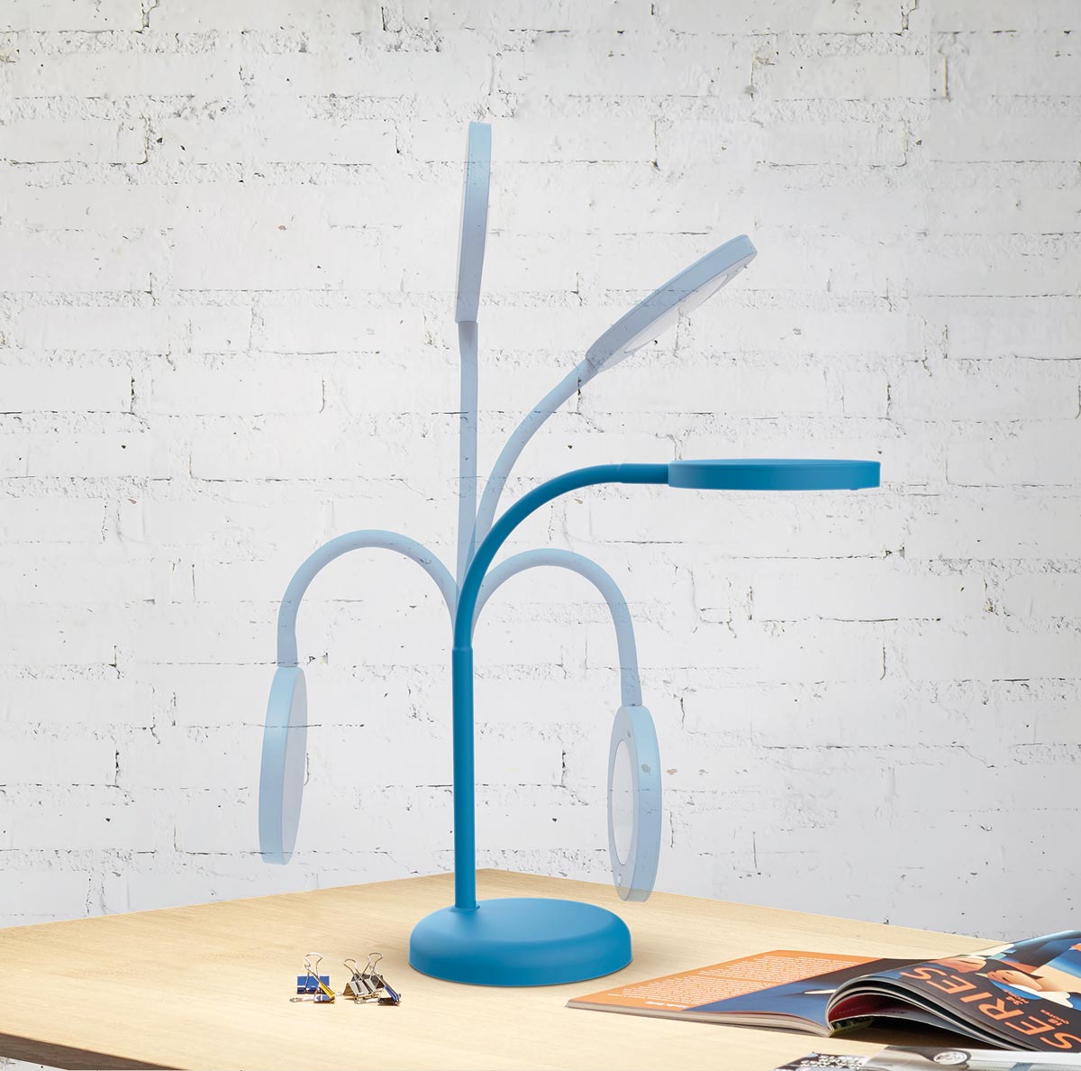 Maul MAULjoy bureaulamp LED op voet Atlantic Blue 260x140x140 mm