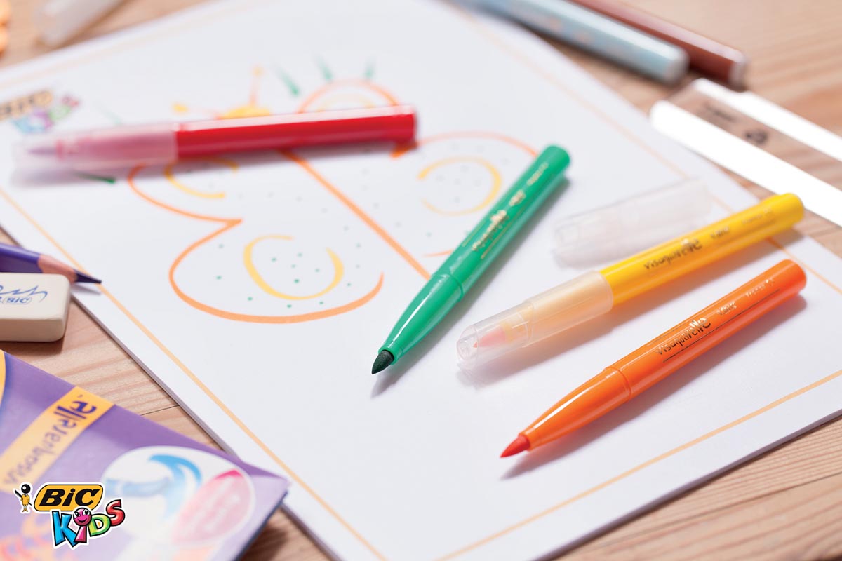 Bic Kids penseelstift Visaquarelle etui 10 stuks inkt