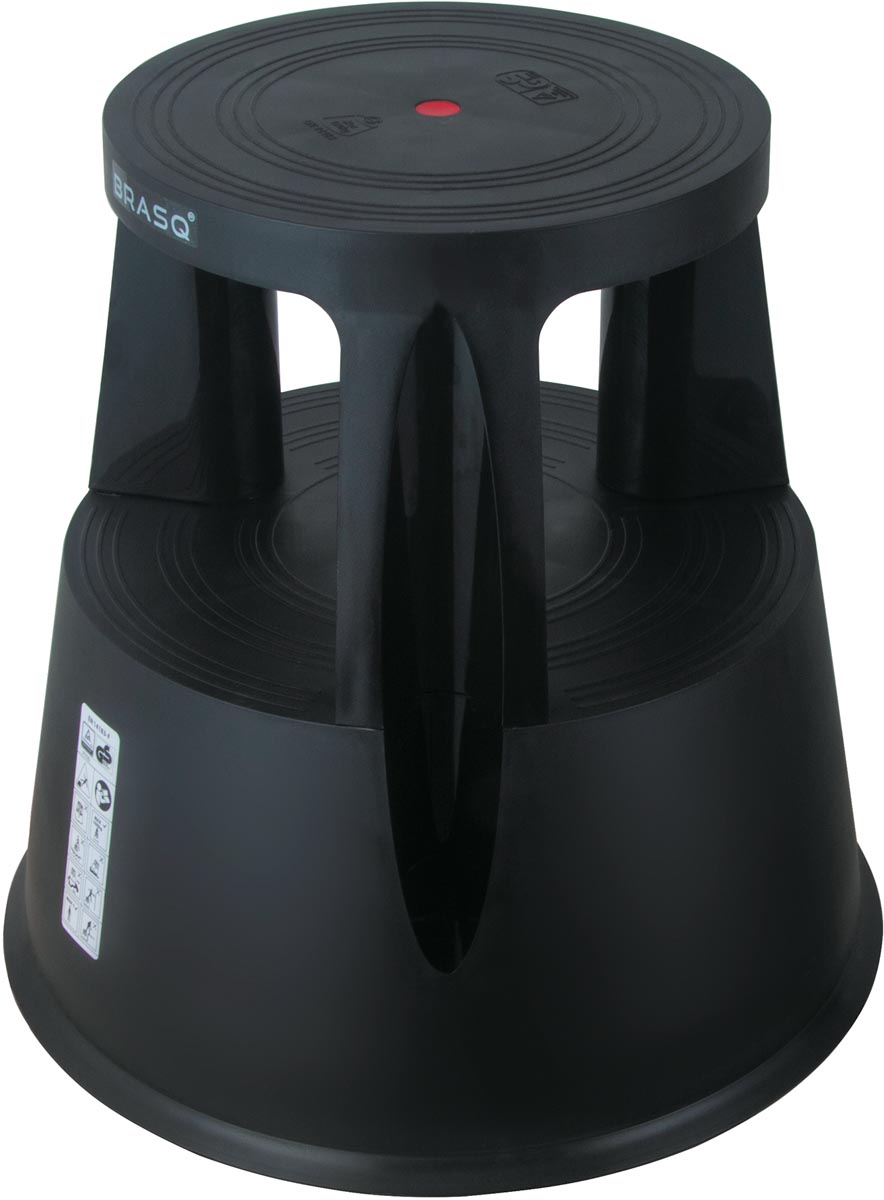 Rolkruk Comfort, uit kunststof, zwart