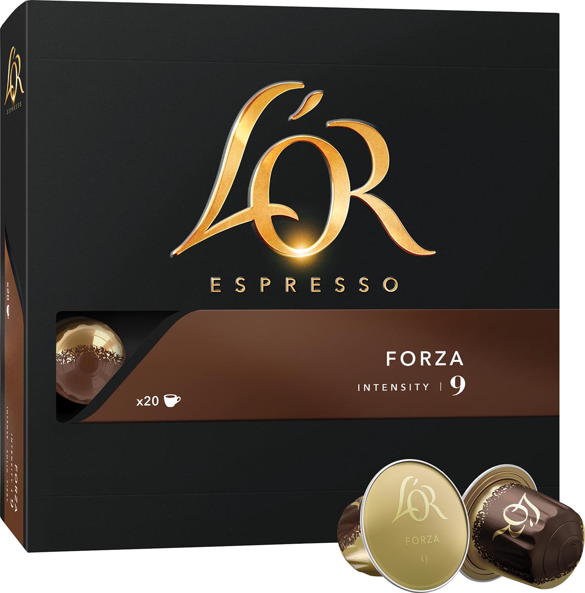 Douwe Egberts L'Or Intensity koffiecapsules, Forza, pak van 20 stuks