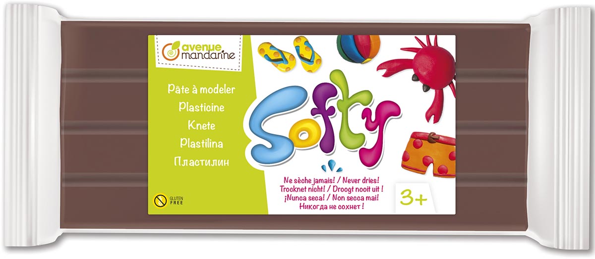 Darwi boetseerpasta Softy plantaardig bruin 500 g