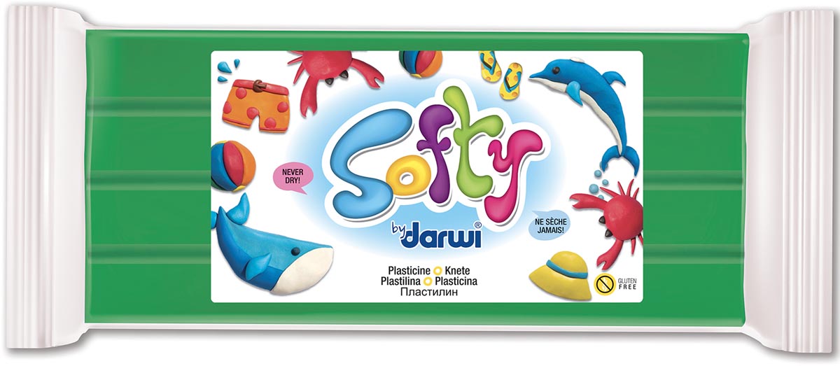 Darwi boetseerpasta Softy plantaardig groen 500 g