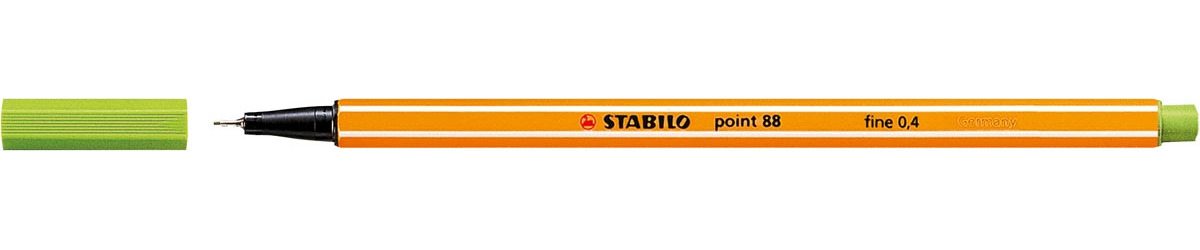 STABILO point 88 fineliner appelgroen 0.4 mm kunststof
