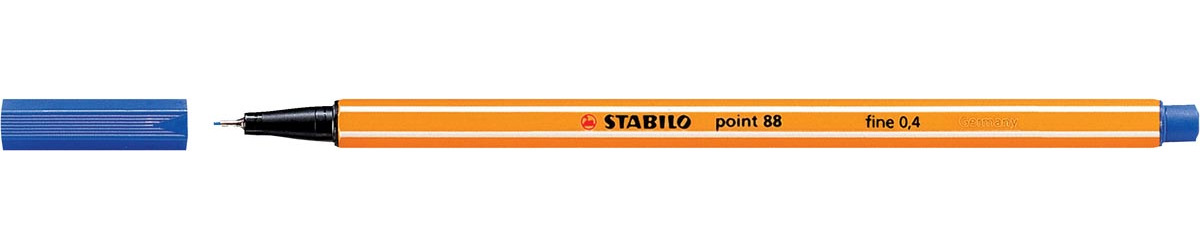STABILO point 88 fineliner blauw 0.4 mm kunststof
