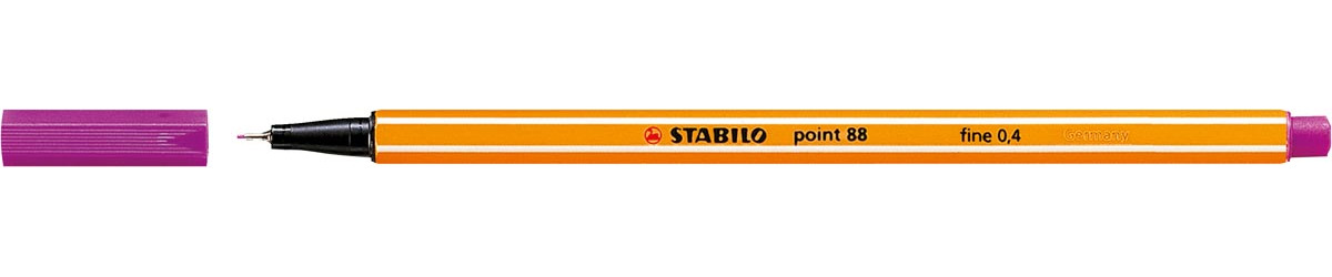 STABILO point 88 fineliner lila 0.4 mm kunststof