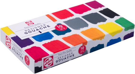 Talens plakkaatverf Extra Fijn 20 ml tubes assorti doos 10 stuks