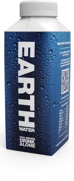 EARTH Water tetra fles 33 cl ecologisch pak van 24 stuks