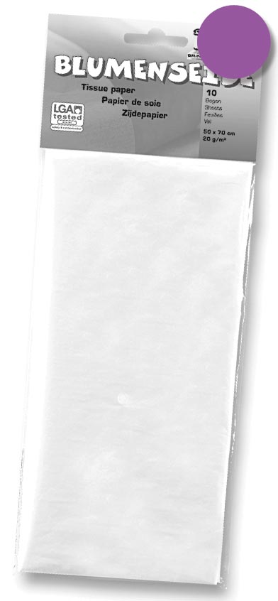 Folia zijdepapier lila 50 x 70 cm ecologisch papier 180 g