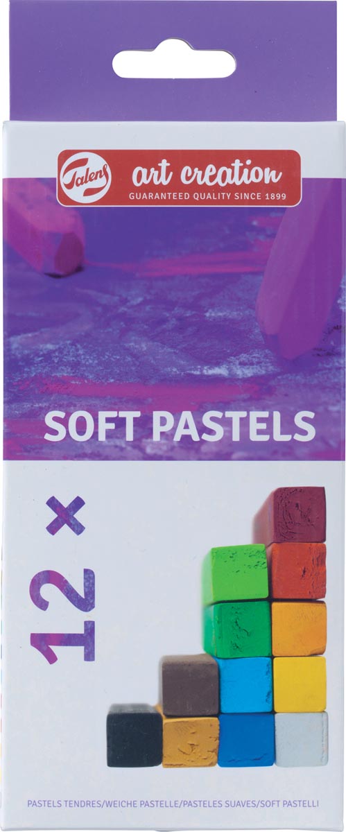 Talens Art Creation softpastels set 12 stuks geassorteerde kleuren hoogwaardige pigmenten