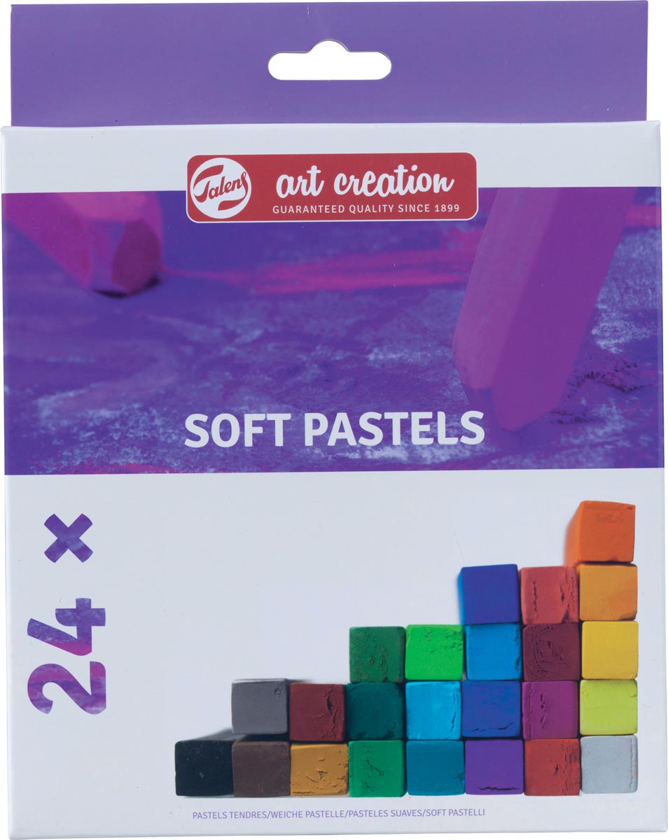 Talens Art Creation softpastels set 24 stuks geassorteerde kleuren pigmenten