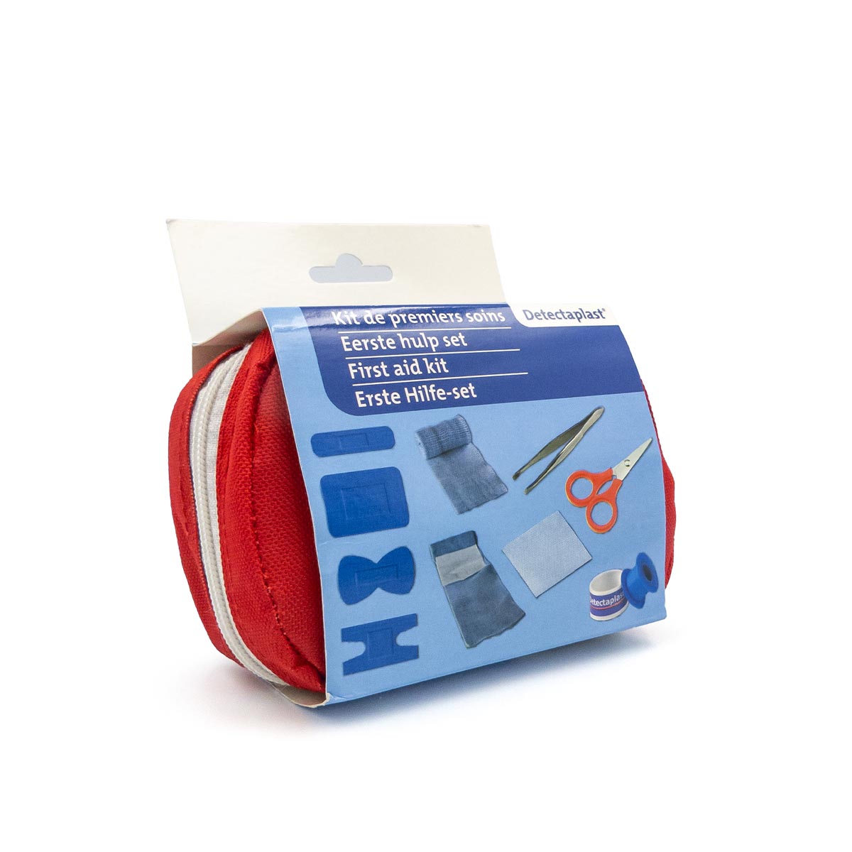 Detectaplast eerste hulp set rood 145x145x55 mm 176 g
