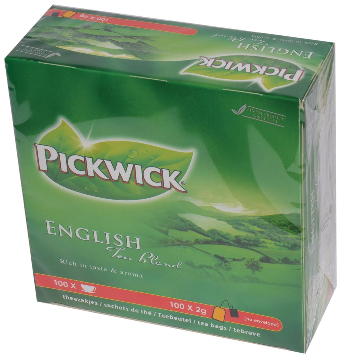 Pickwick English Tea Blend Thee Beige 100 zakjes van 2 gram