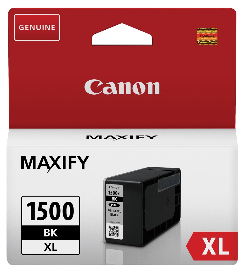 Canon PGI-1500XL inktcartridge zwart 1200 pagina's OEM 9182B001
