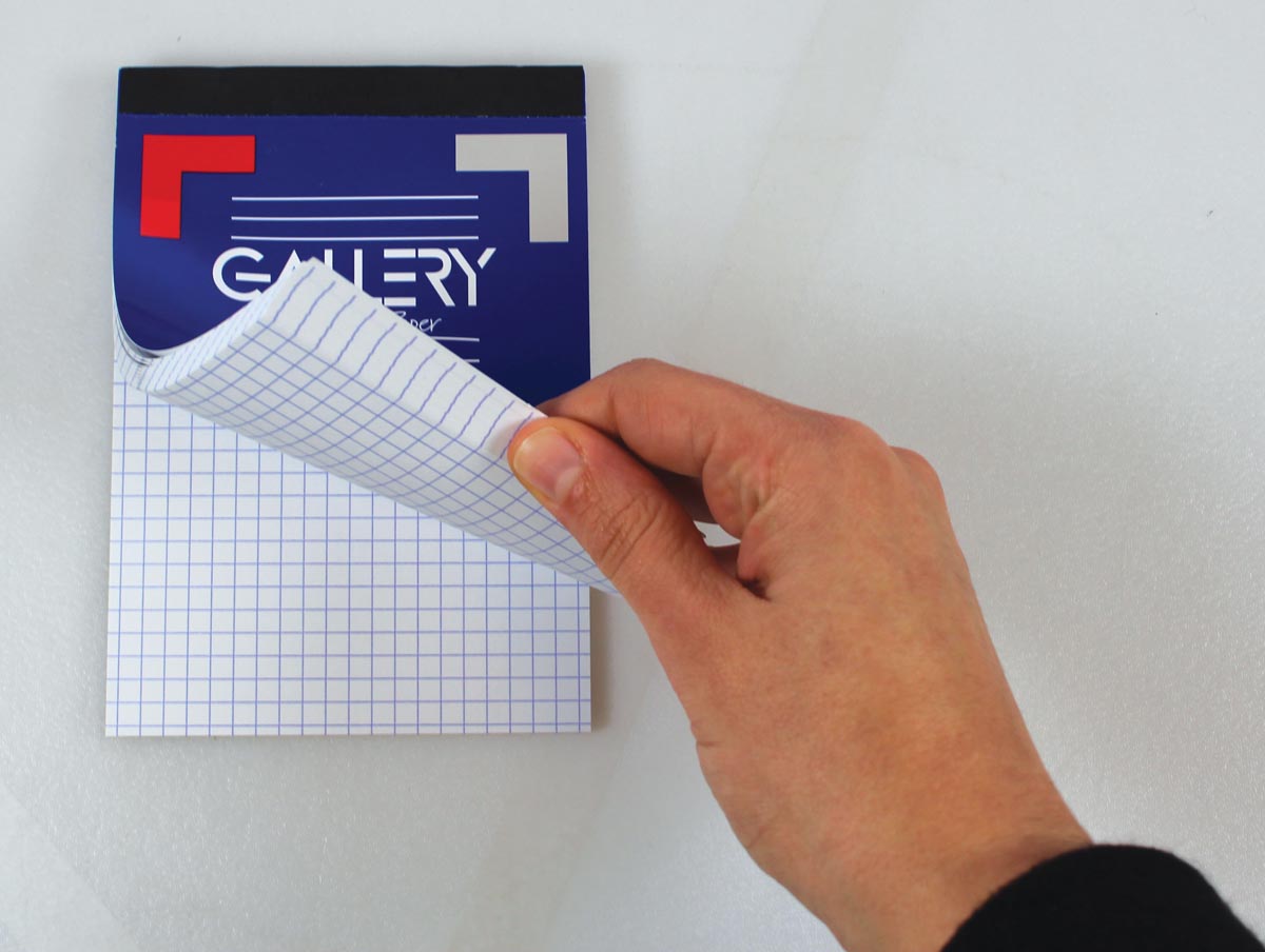 Gallery notitieblok A6 geruit 5 mm beige 200 pagina's houtvrij papier 70 g/m²
