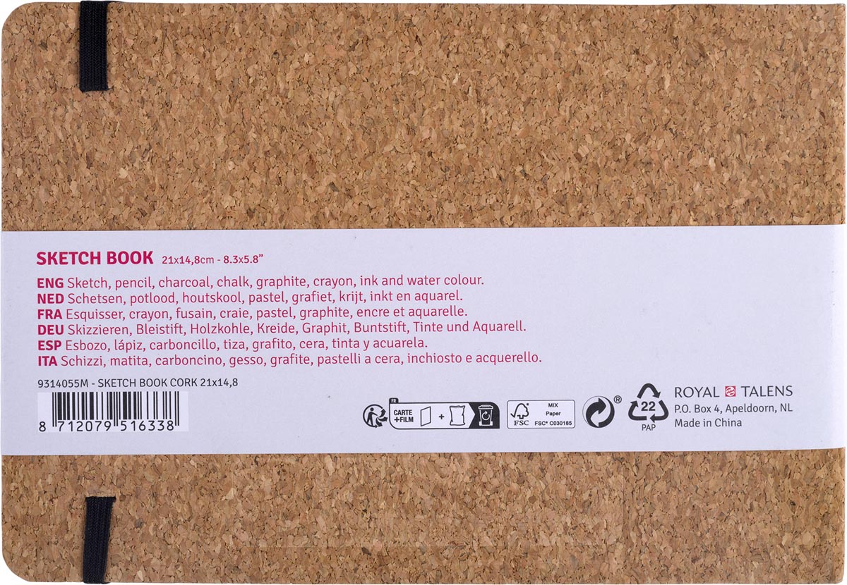 Talens Art Creation schetsboek Kurk A5 140 g/m² 80 vel