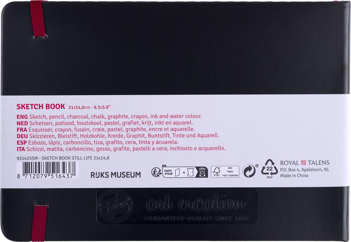 Talens Art Creation schetsboek Stilleven 21 x 14,8 cm 140 g/m² 80 vel