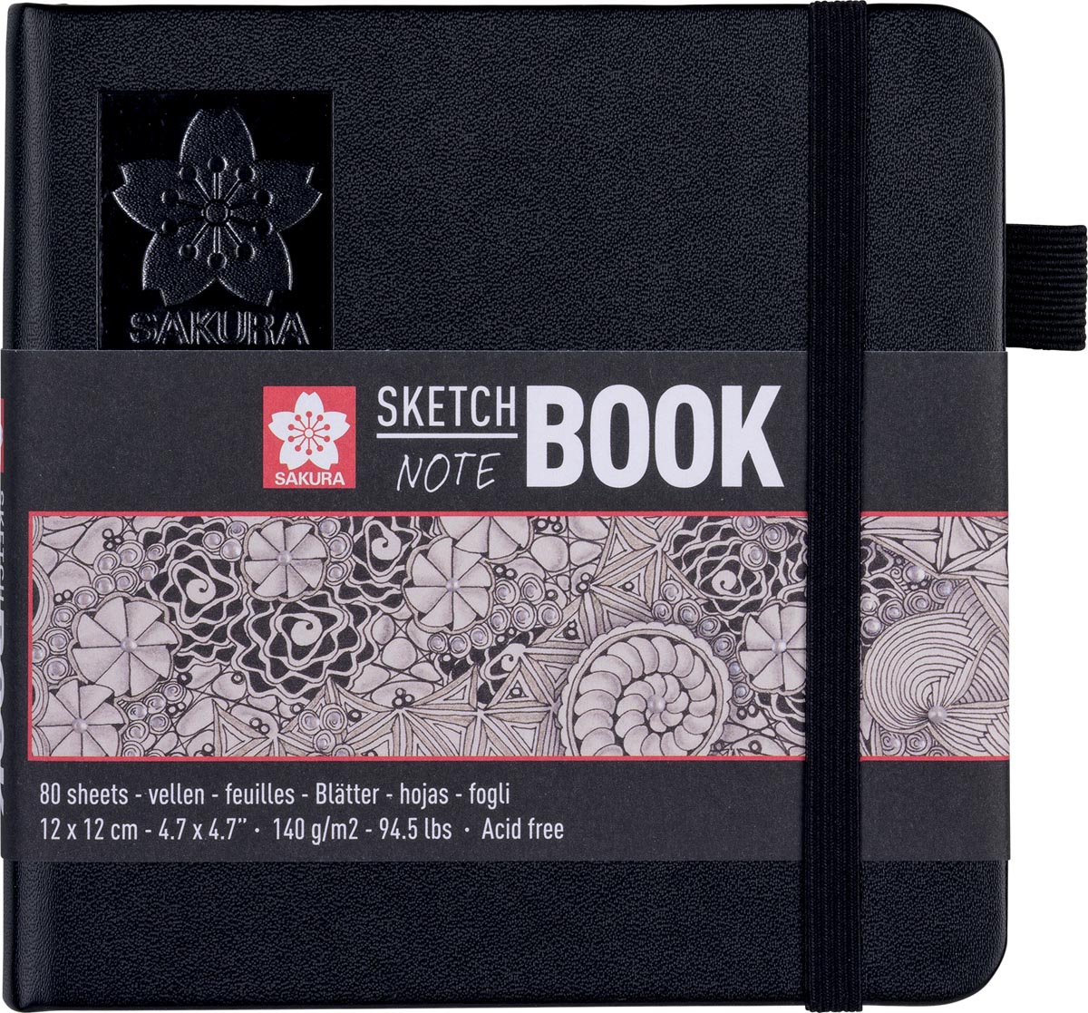 Sakura schetsboek 12 x 12 cm wit 140 g/m² 80 vel papier